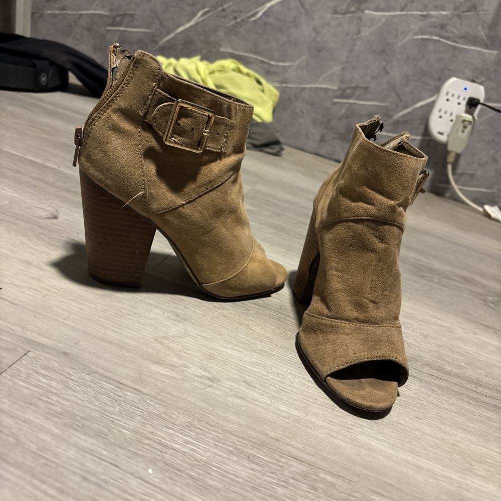 Tan Suede Ankle Boots